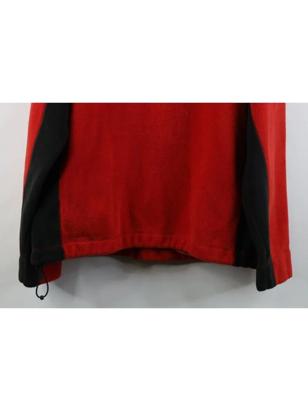 Vintage 90s Y2K Gap Mens Large Color Block 1/4 Zip Fleece Pullover Sweater Red